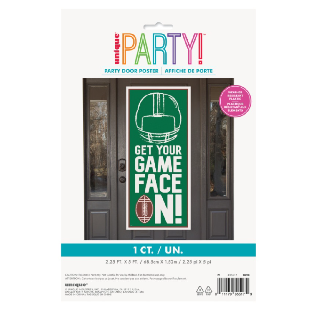 "Get Your Game Face On" Door Poster