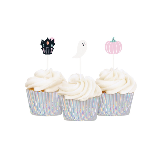 Pastel Halloween Cupcake Decor Kit