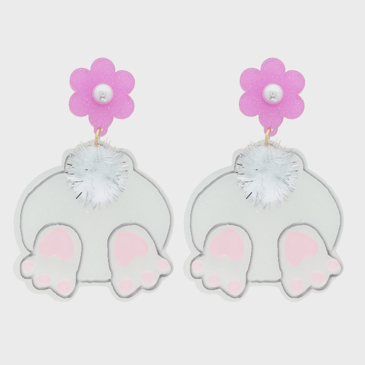 Cotton Tail Easter Earrings