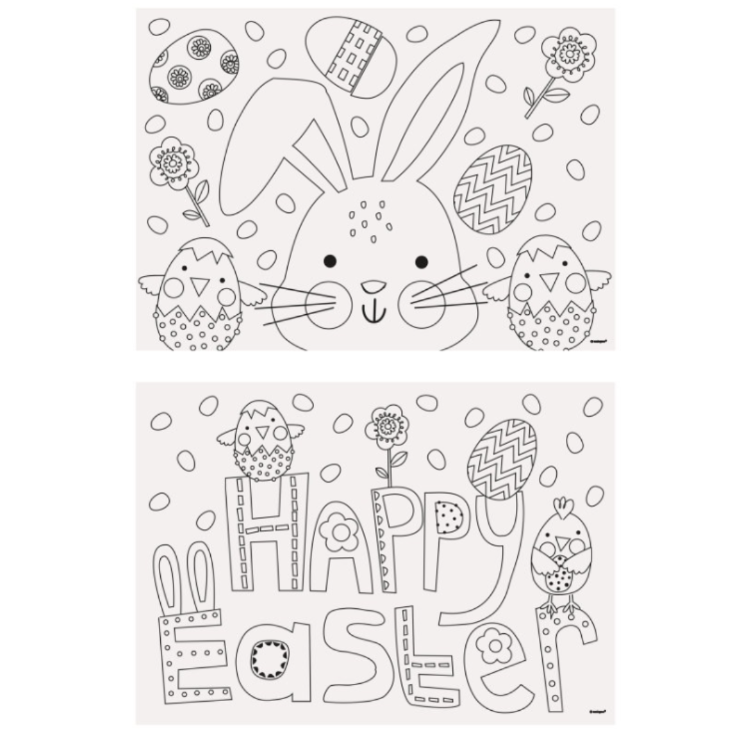 Easter Coloring Placemats 8ct
