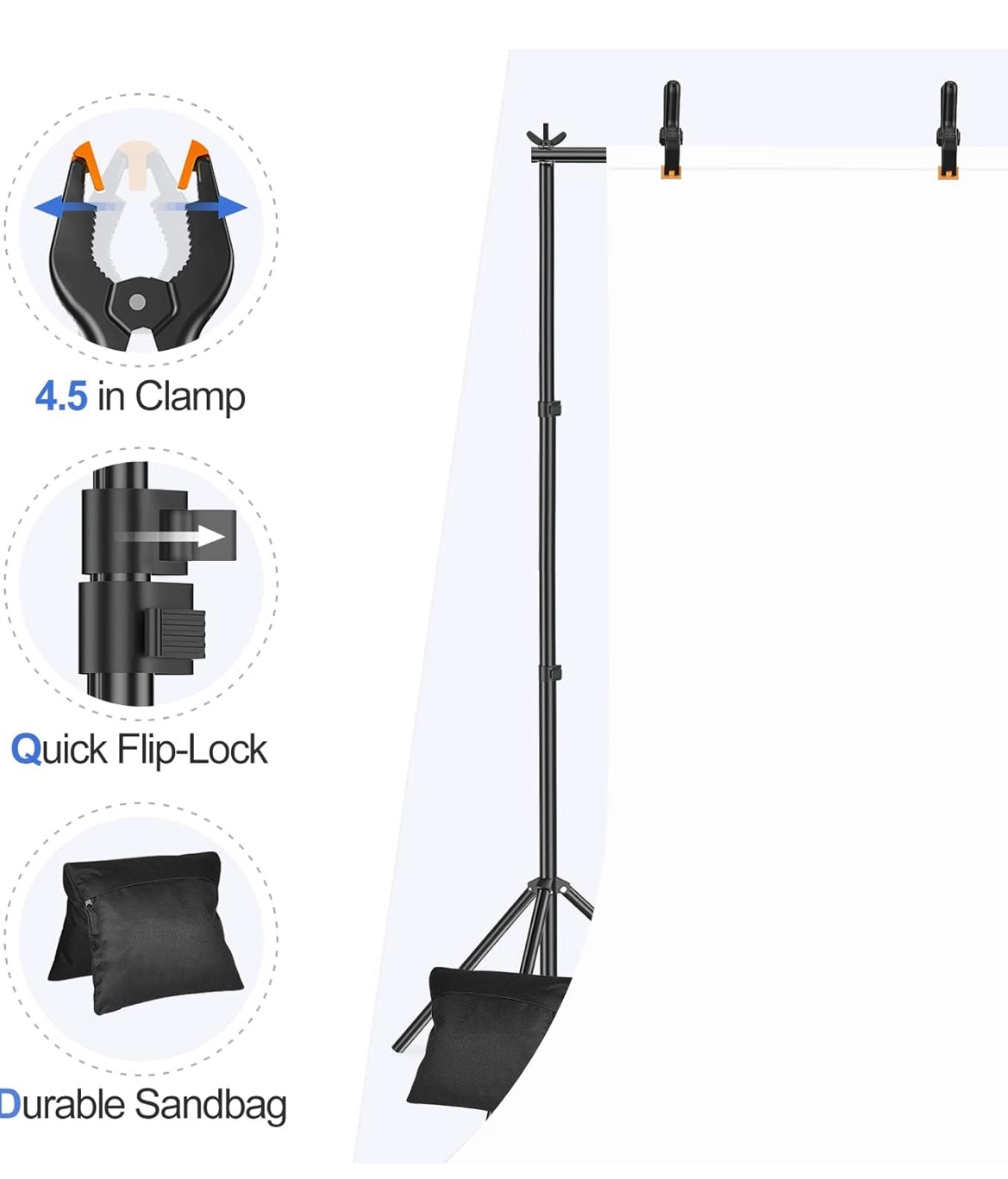 Rental - Adjustable Backdrop Stand