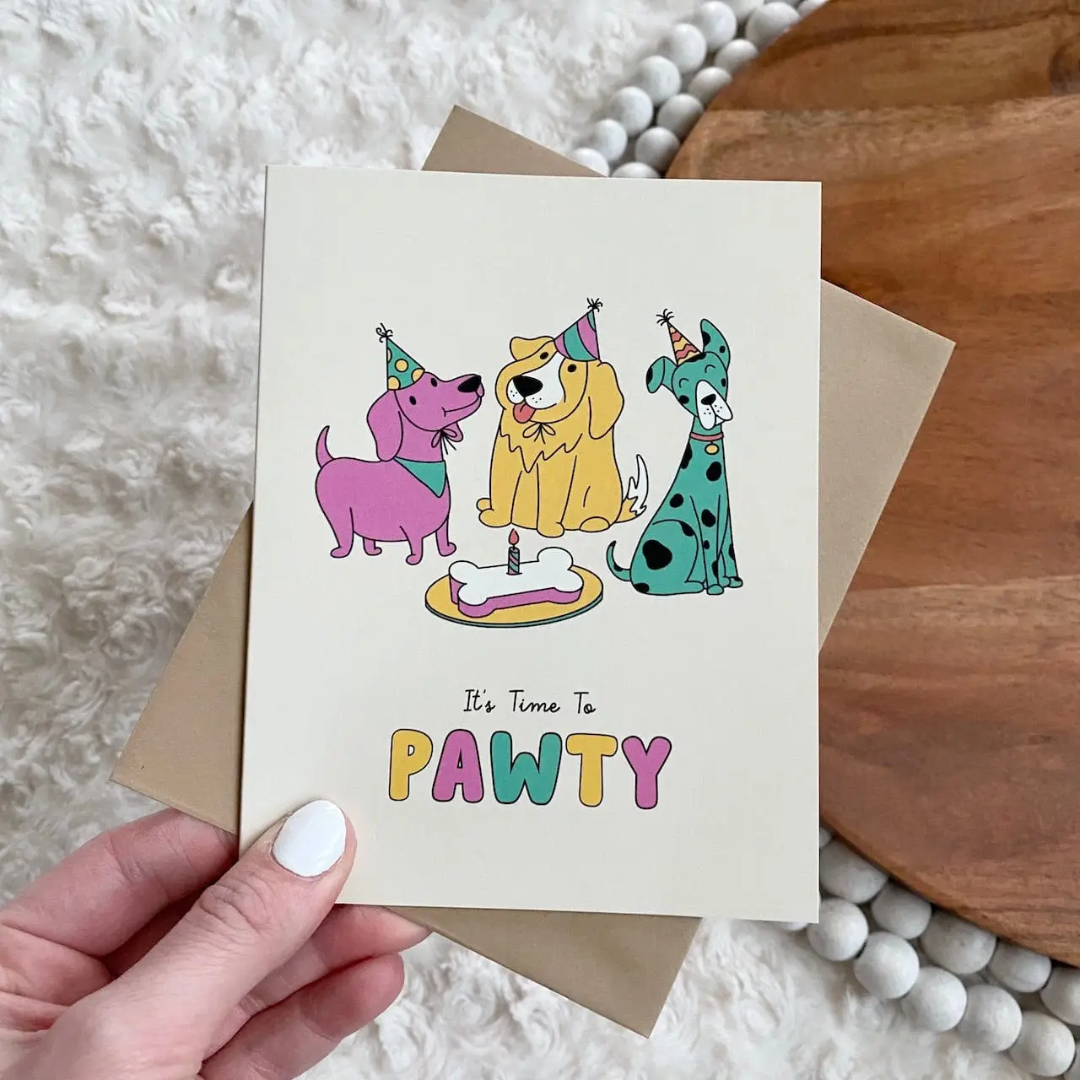 It's Time to PAWTY Card