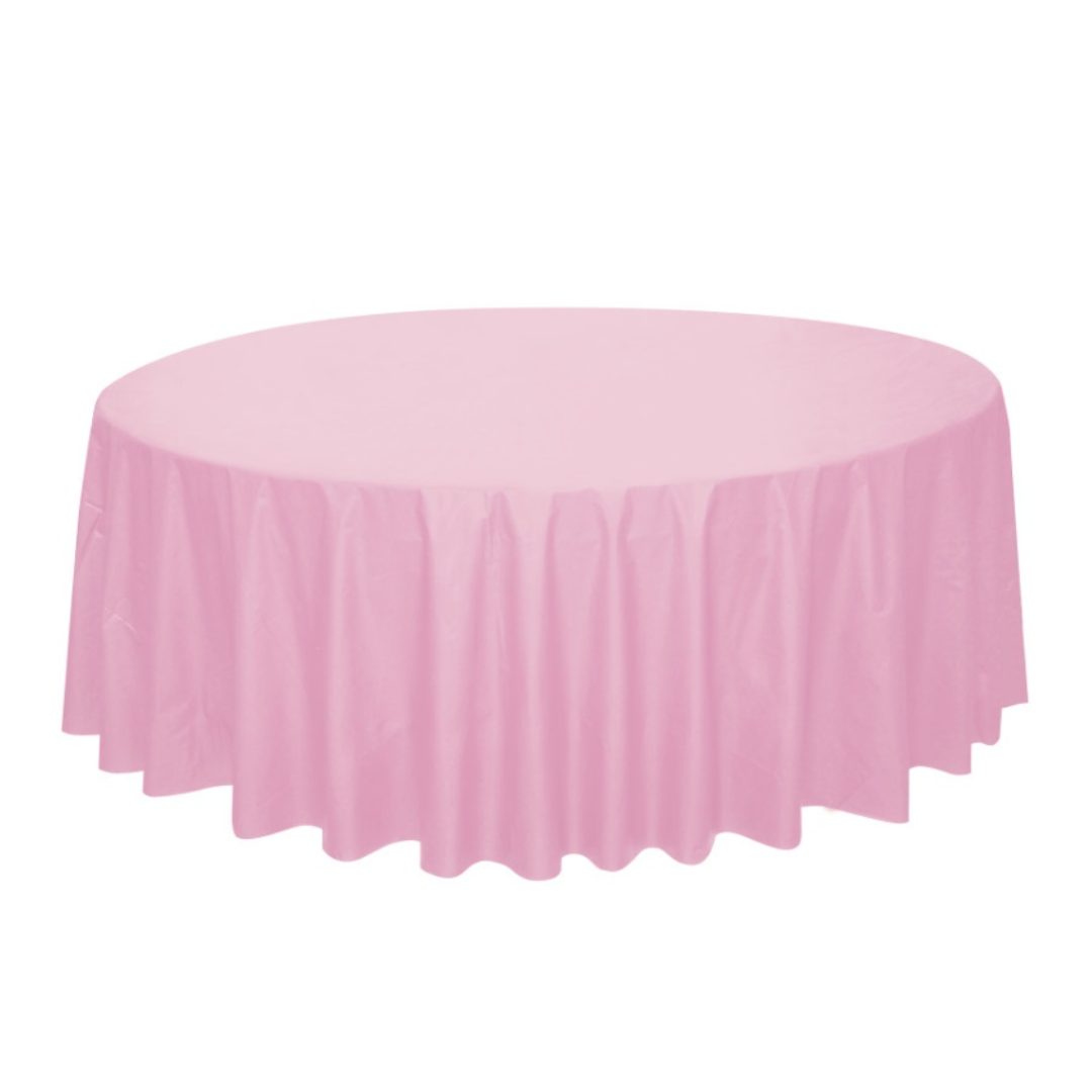 Lovely Pink Round Tablecloth