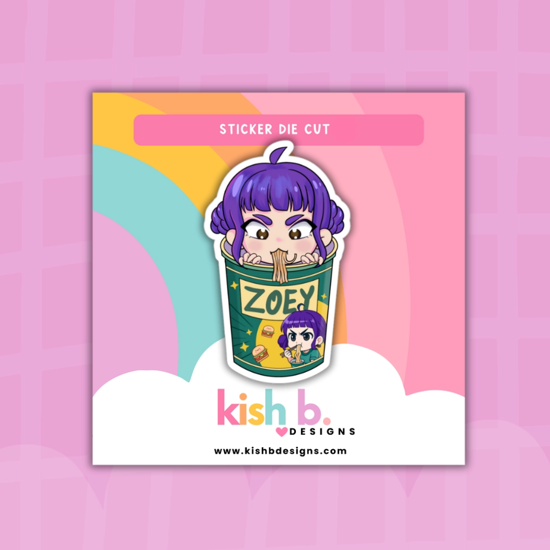 Demon Hunter's Ramen Sticker - Zoey