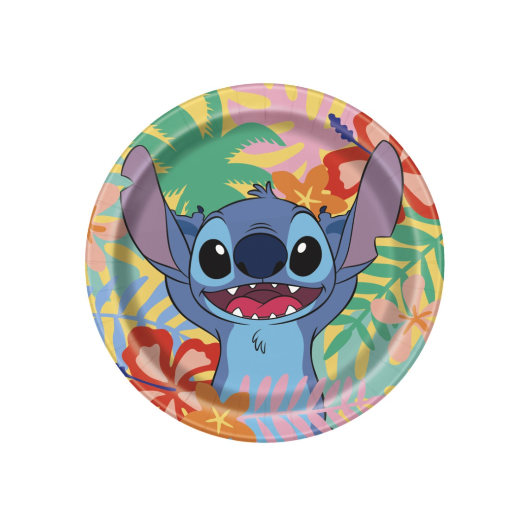 Stitch Themed Dessert Plates - 8pk