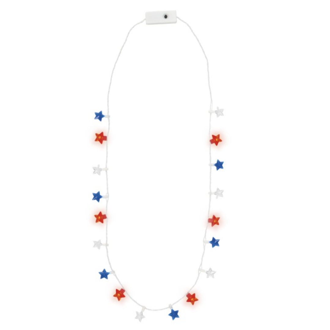 Patriotic Stars LED Necklace