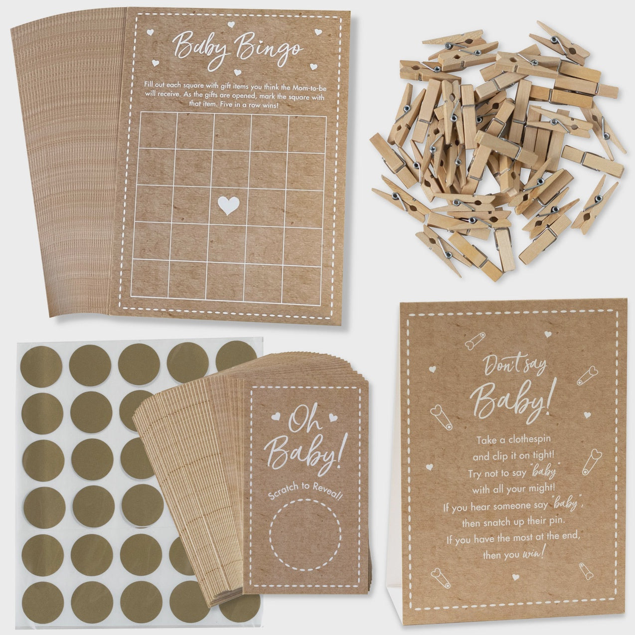 Baby Shower/Gender Reveal Game Set