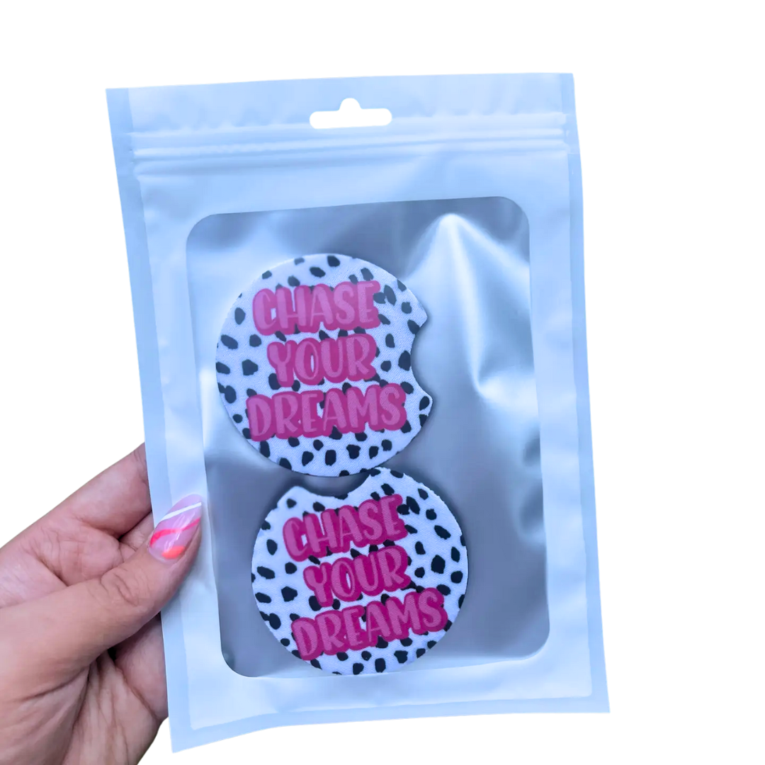 Car Coaster Set - Chase Your Dreams (Set of 2)