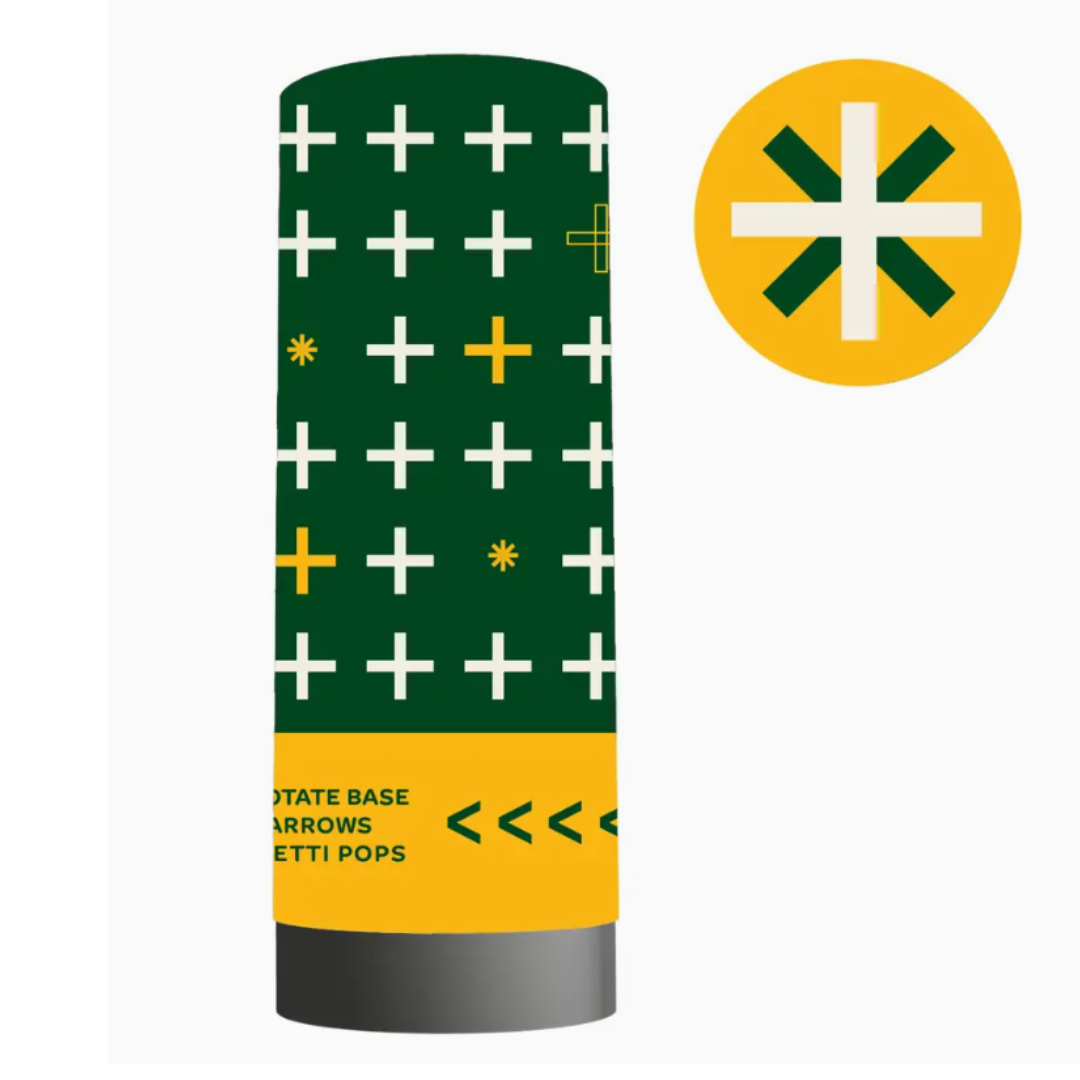 Confetti Popper - Green/Yellow