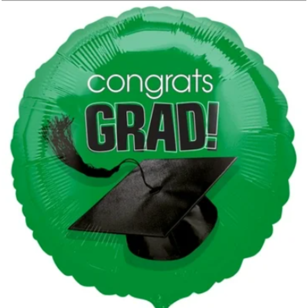 Standard Foil - Congrats Grad Green