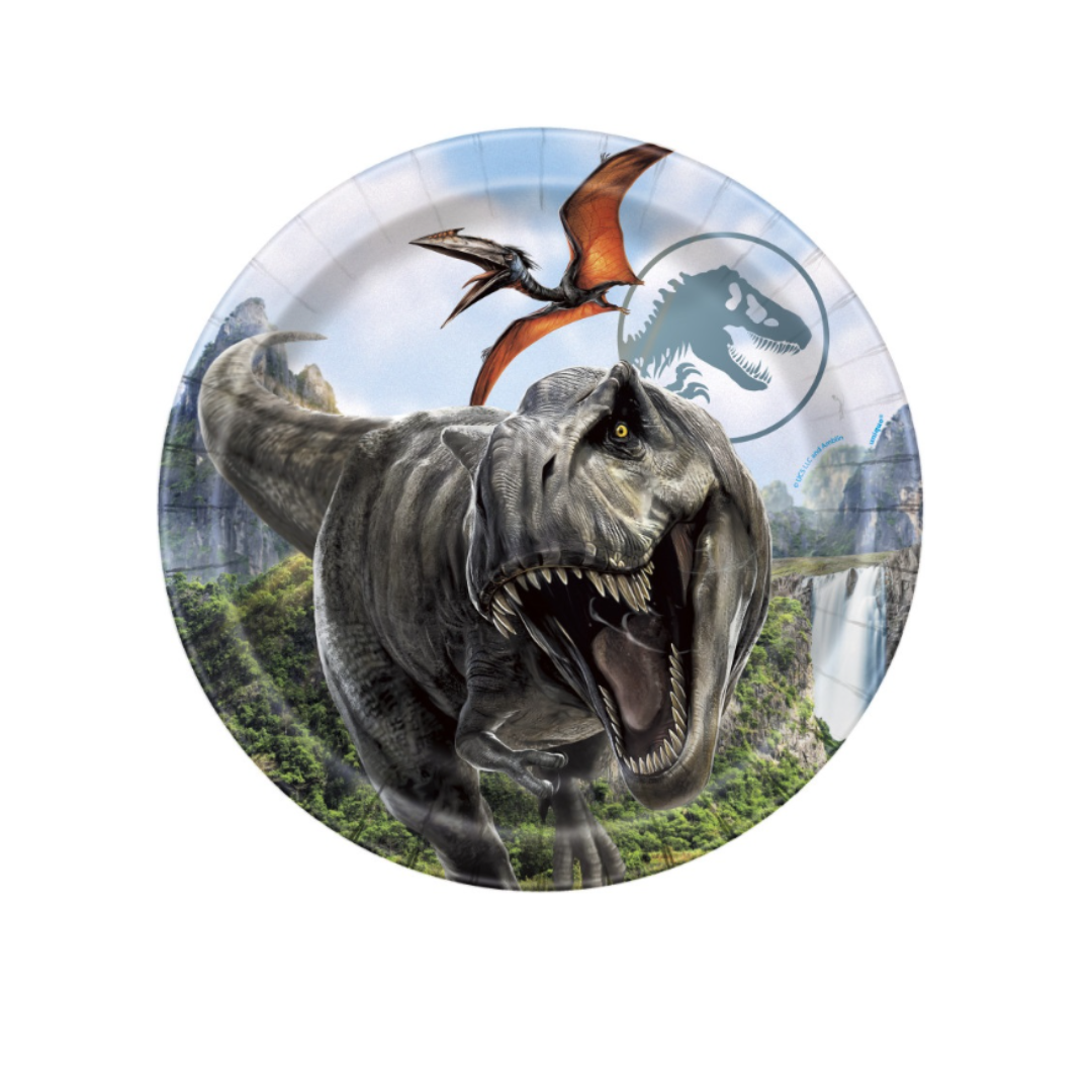 Jurassic World Dinner Plates - 8pk