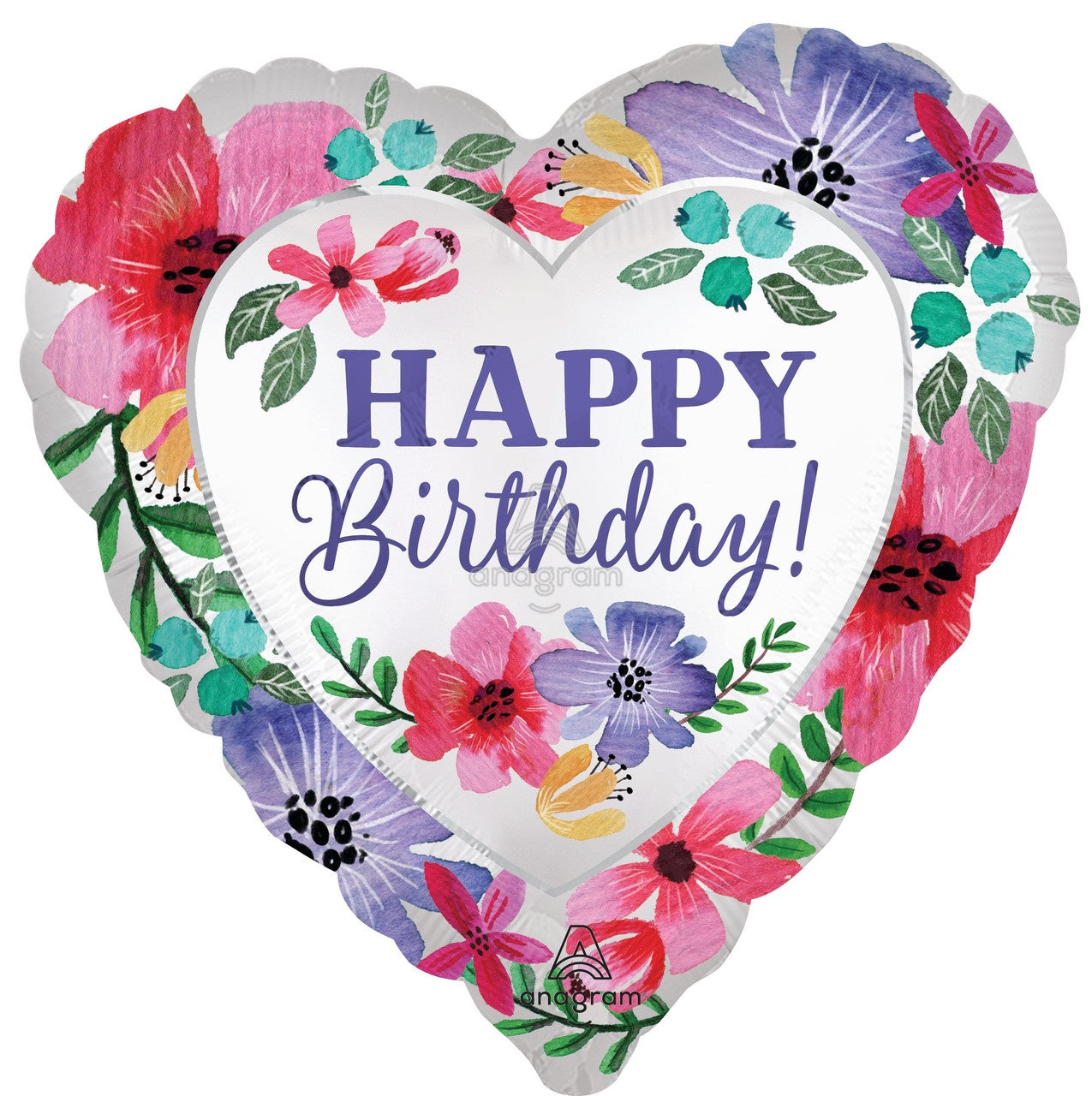 Standard Foil - Floral Birthday