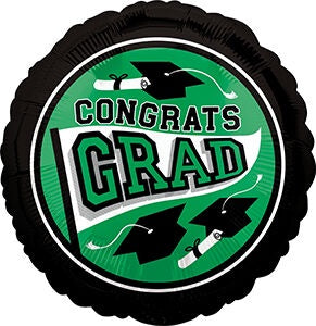 Foil Standard - Congrats Grad "GREEN"