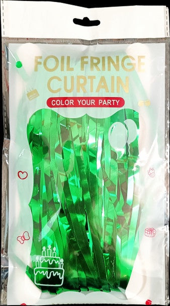 Foil Curtain - Green 3x8