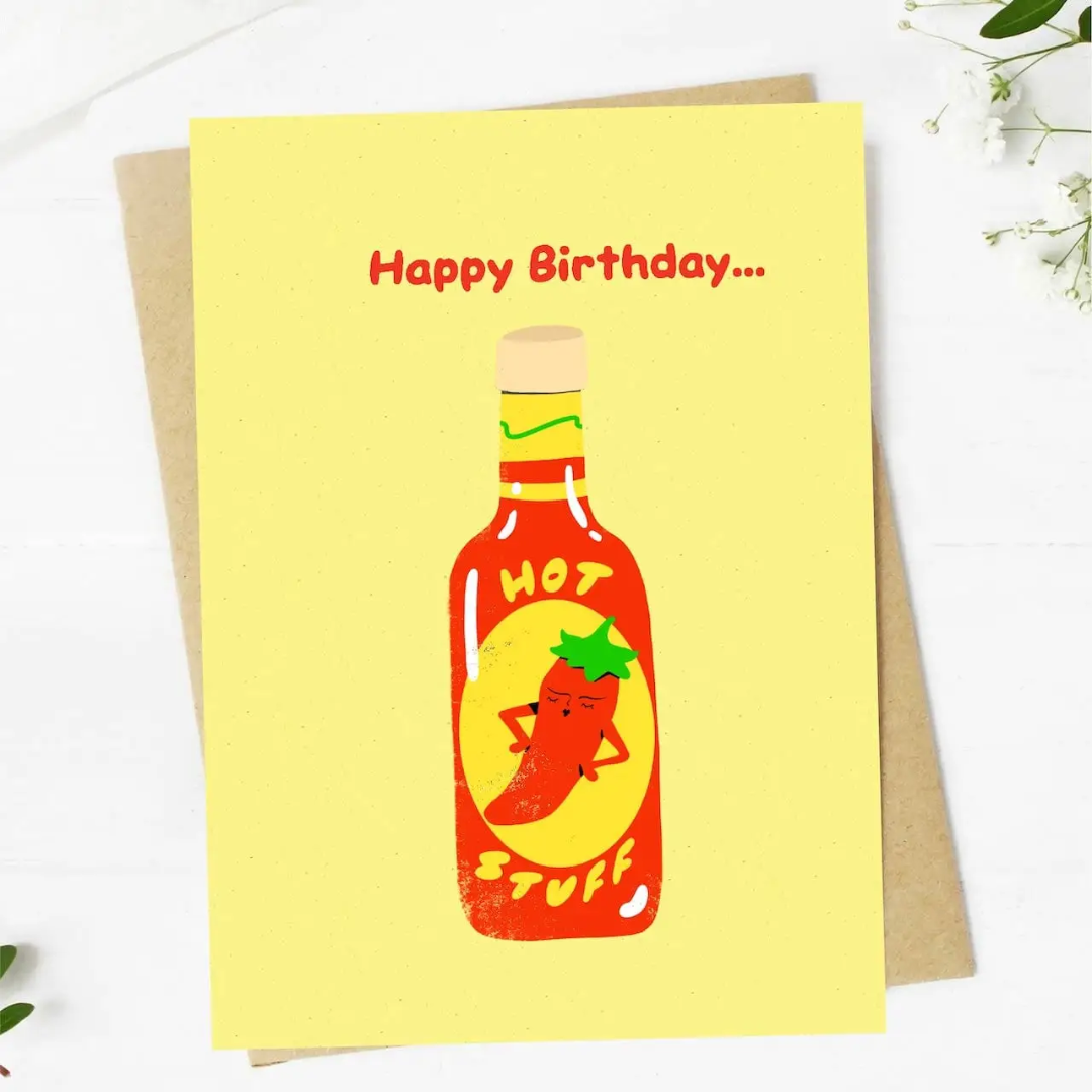 Happy Birthday HOT STUFF Card