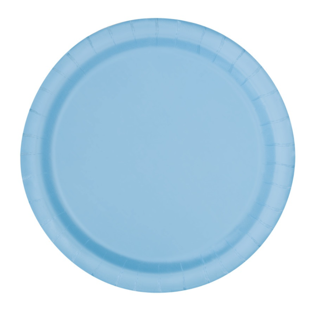 Powered Blue Dessert Plates