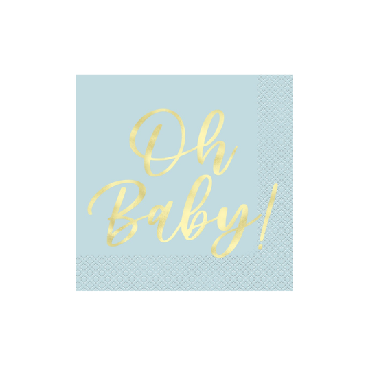 Oh Baby Napkins - Blue