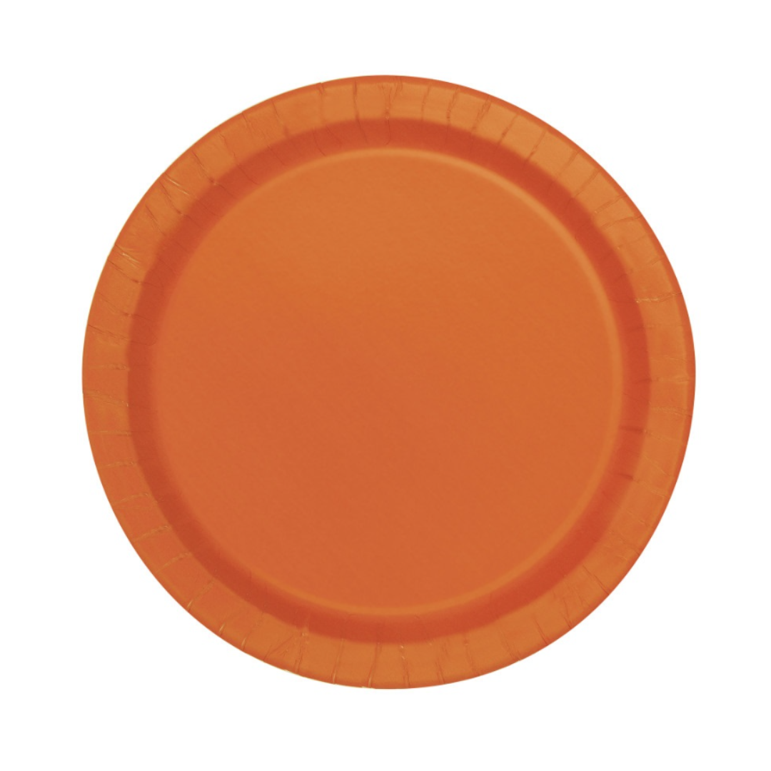 Orange Dessert Plates