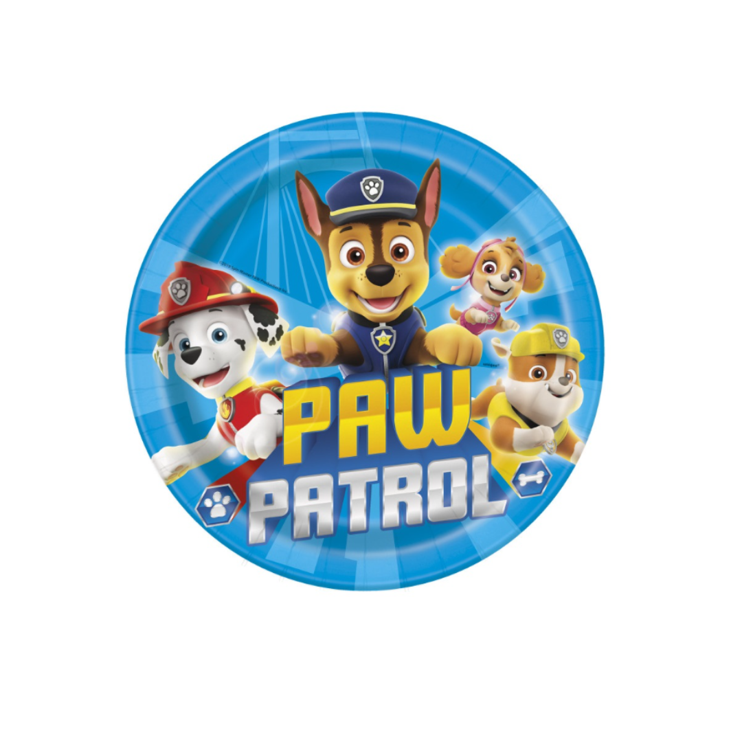 Paw Patrol Dinner Plates - 8pk