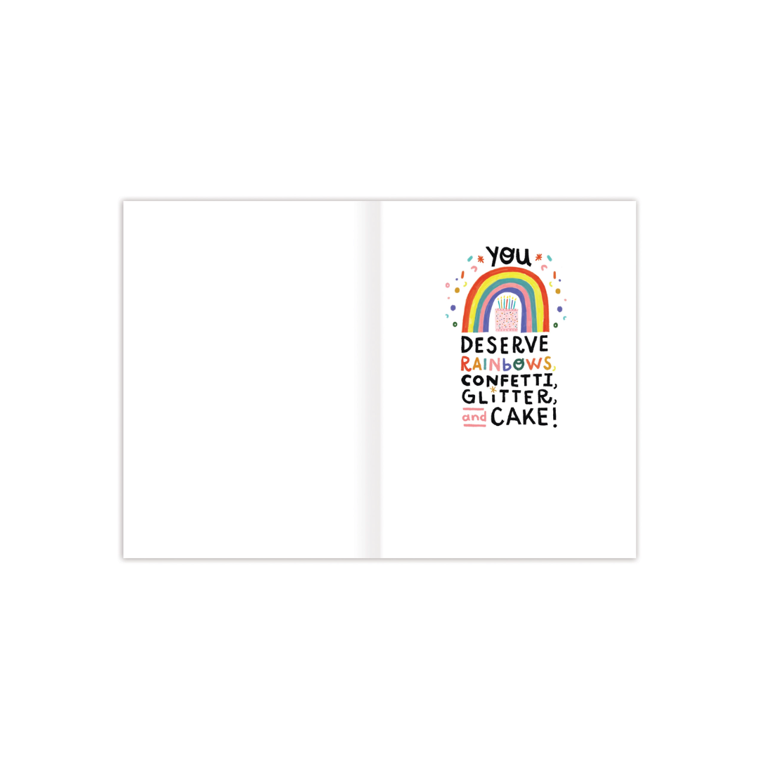 Rainbow Celebrate All Day Birthday Card