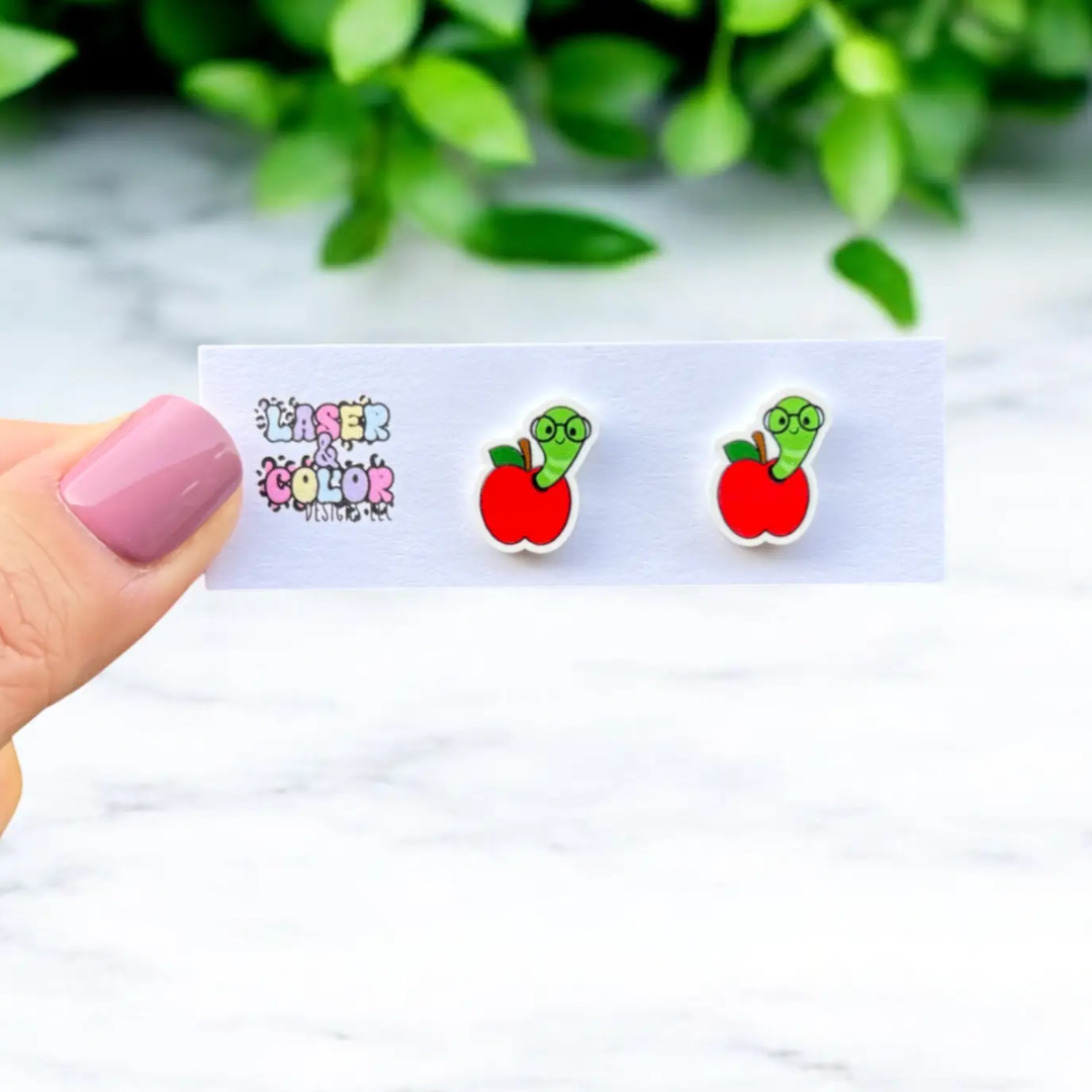 Bookworm Teacher Earrings