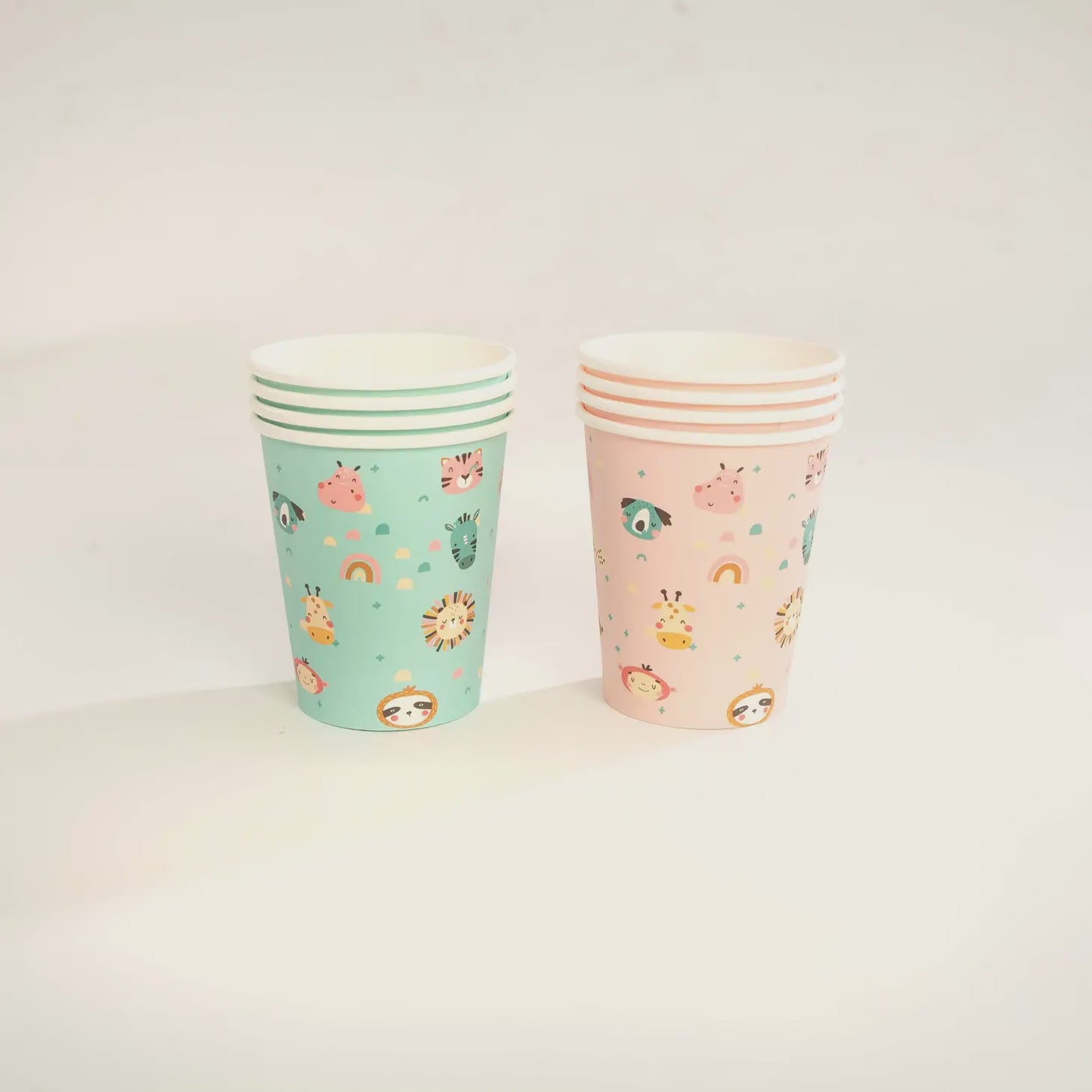 Boho Rainbow Safari Cups 8pk