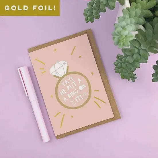 Yay! He put a ring on it