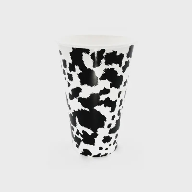 Cow Print Cups 8pk