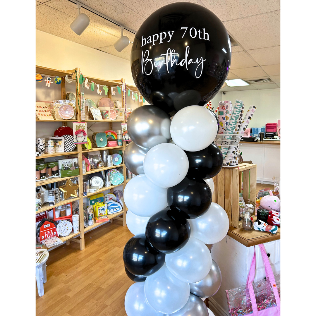 Spiral Balloon Column - Customized Topper
