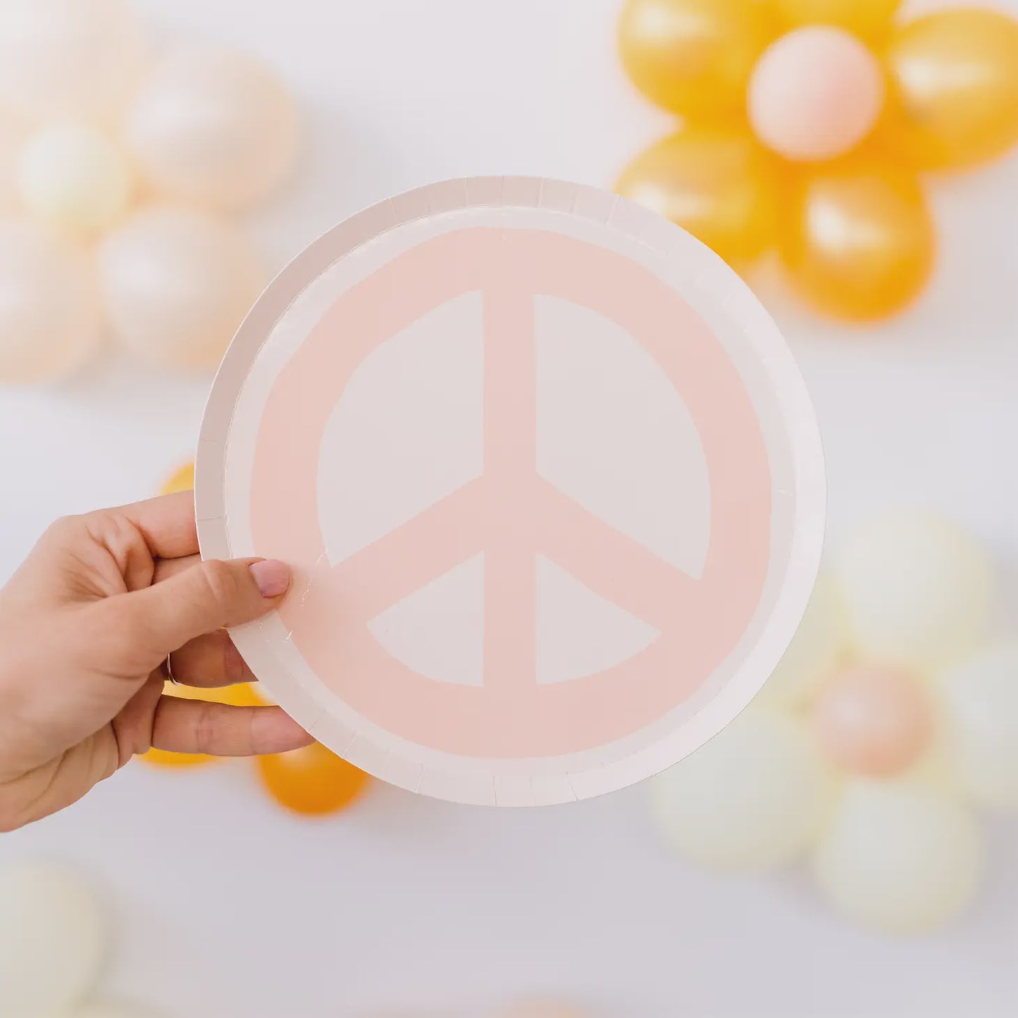 Peace & Love Peace Dessert Plate 8pk