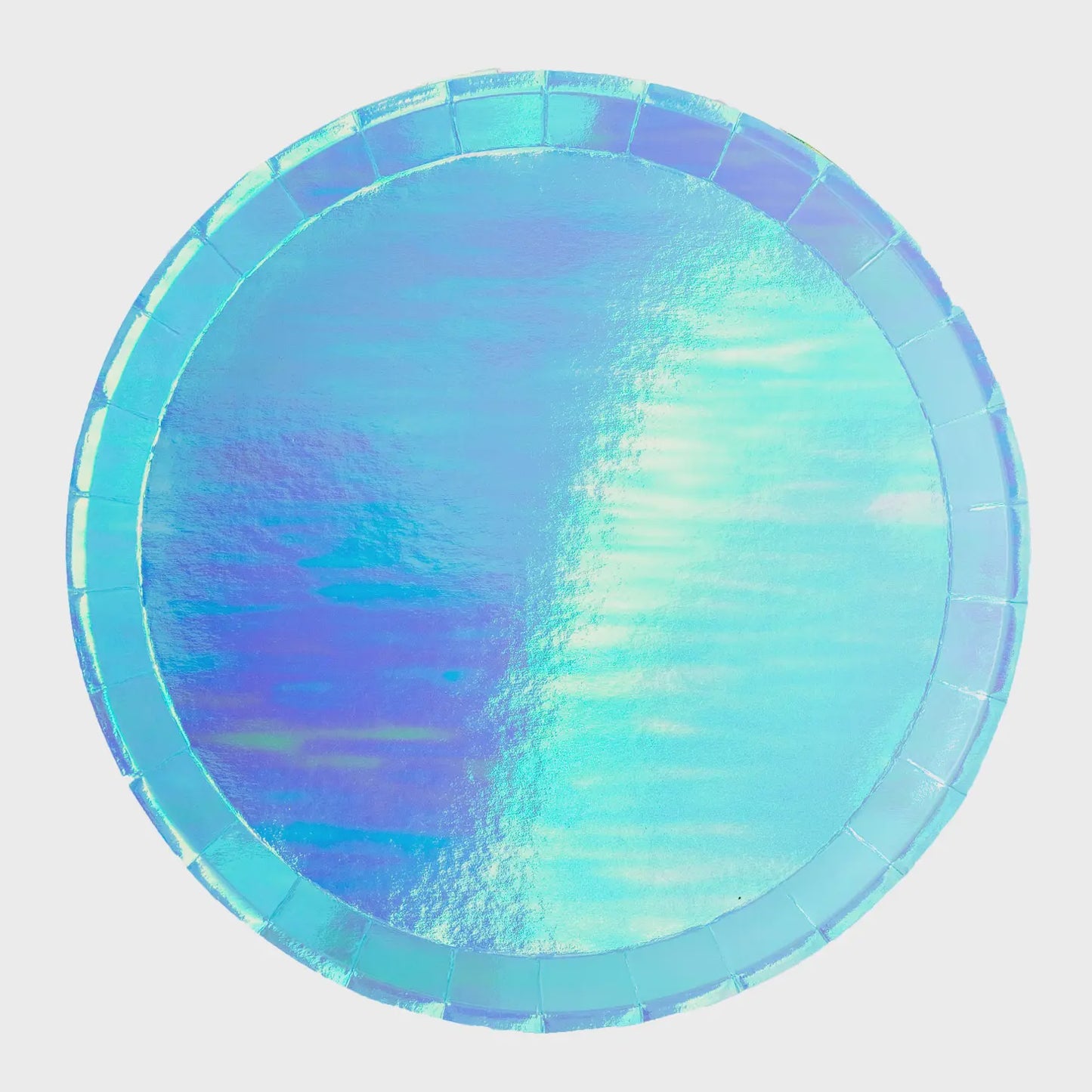 Posh Bubble Mint Round Dinner Plates 8pk