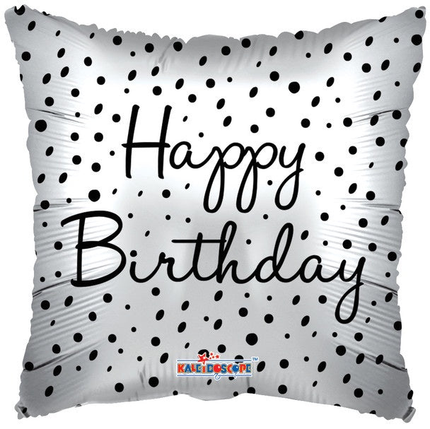 Foil Standard - Happy Birthday Dots Metallic