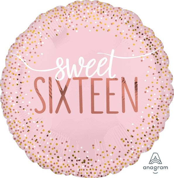 Foil Standard - Sweet Sixteen Helium Balloon