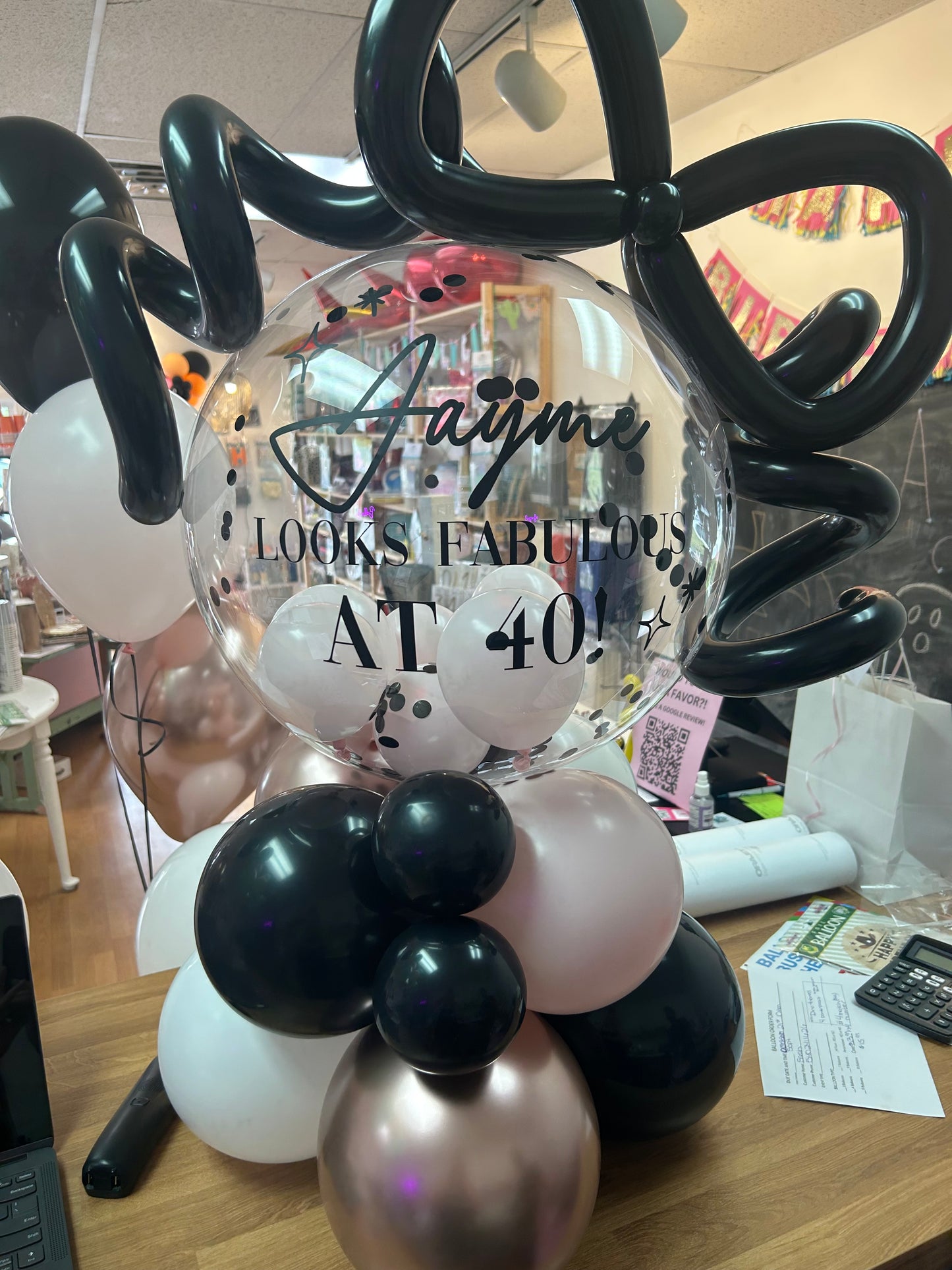 Modern Bobo Balloon Bouquet