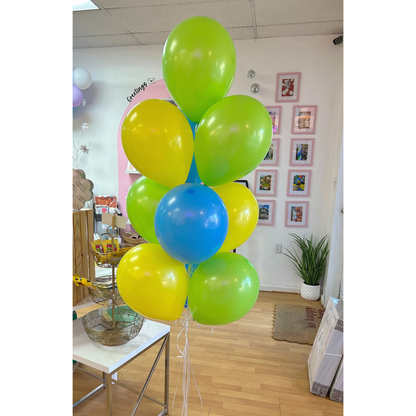 10 Balloons Helium Bouquet