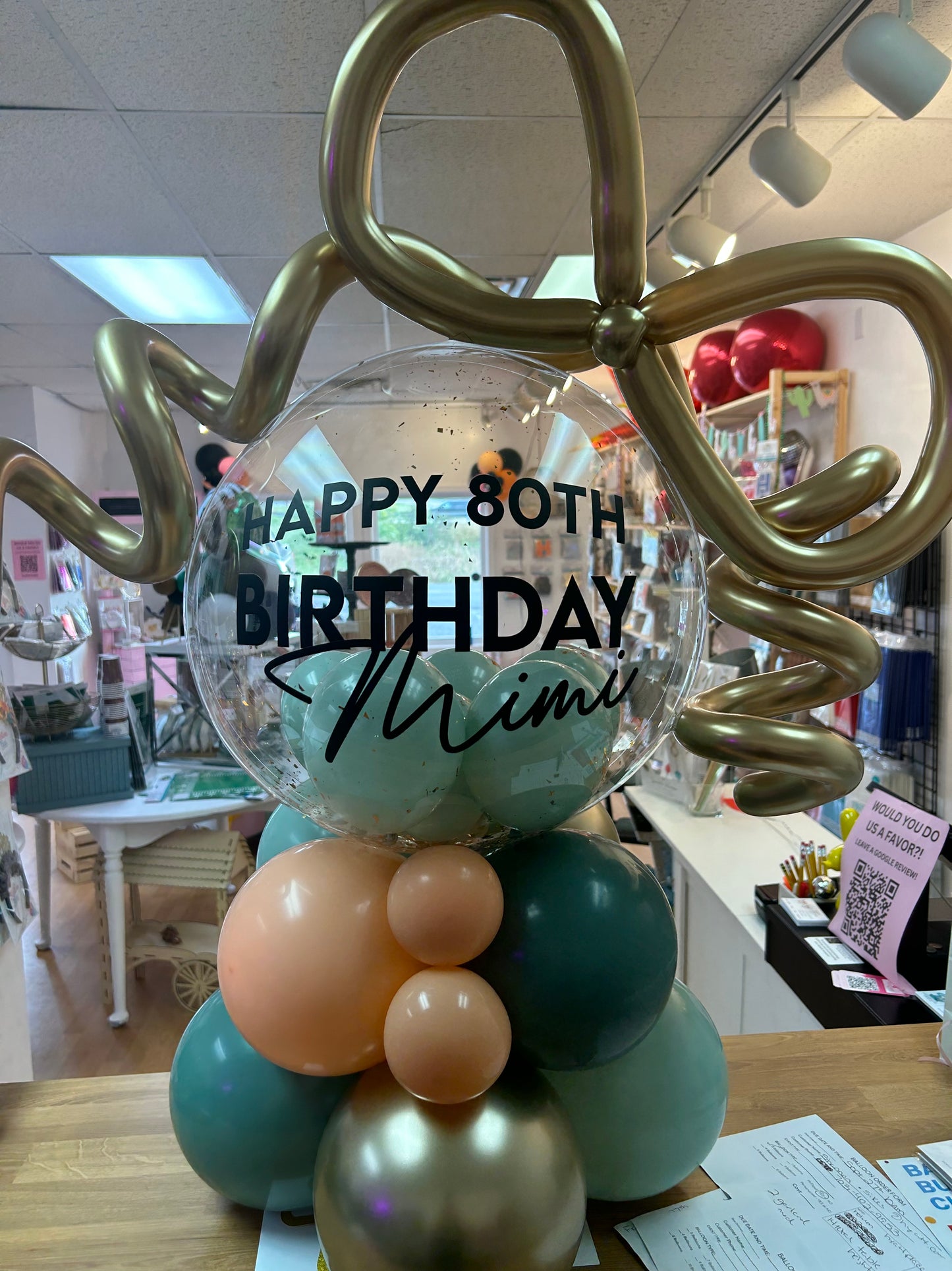 Modern Bobo Balloon Bouquet