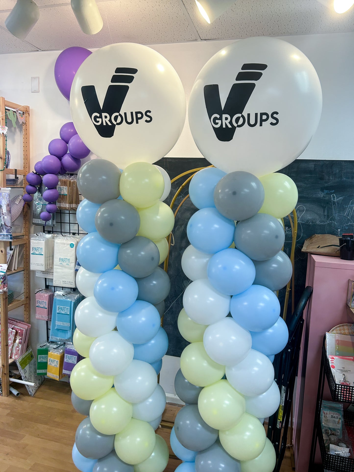 Spiral Balloon Column - Customized Topper