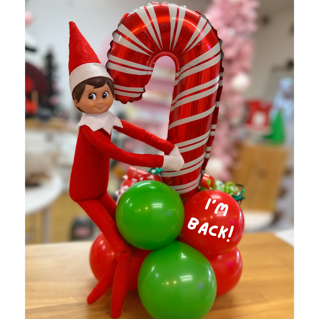 Santa's Helper Centerpiece - Candy Cane