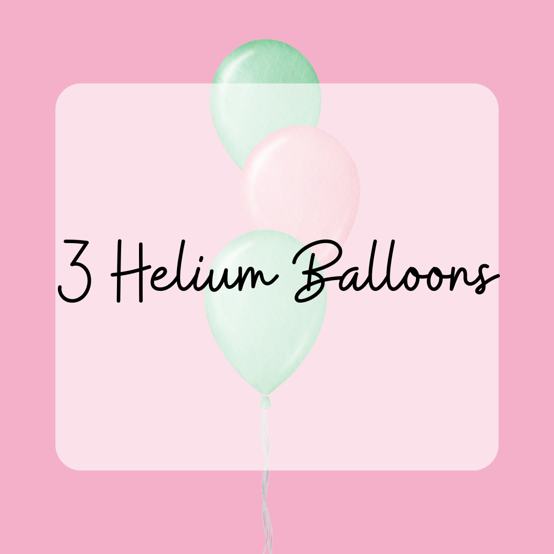 Add 3 Helium Balloons to your Luxury Bouquet