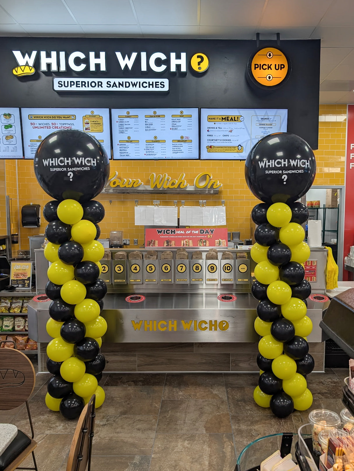 Spiral Balloon Column - Customized Topper
