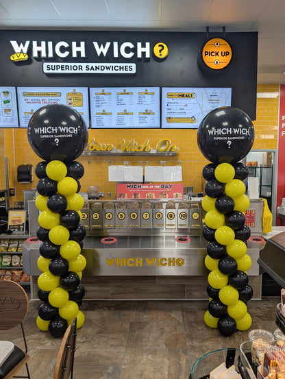 Spiral Balloon Column - Customized Topper