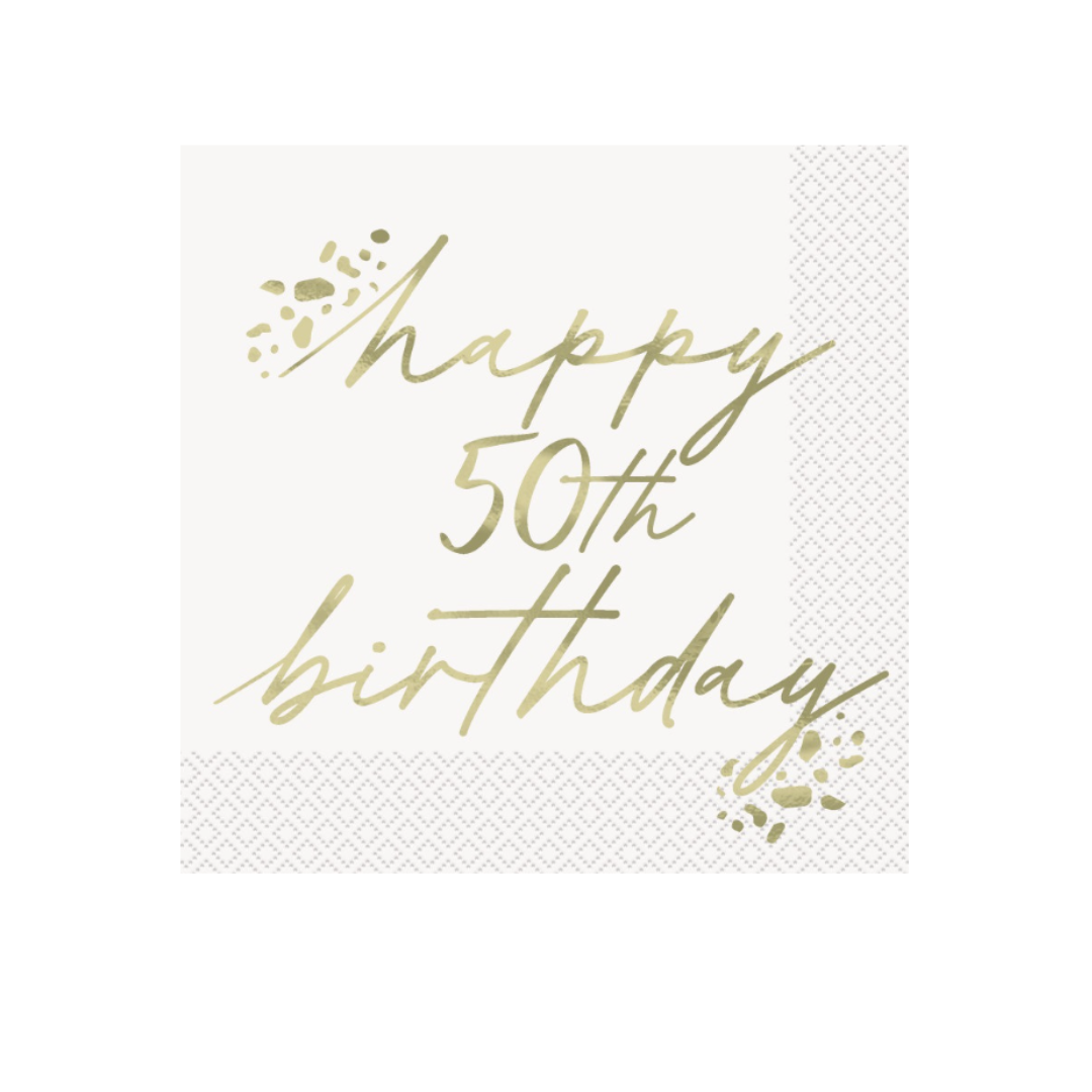 Gold 50 Napkins