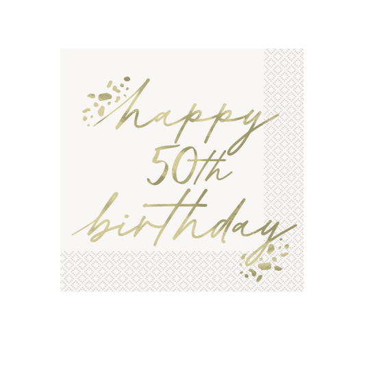 Gold 50 Napkins