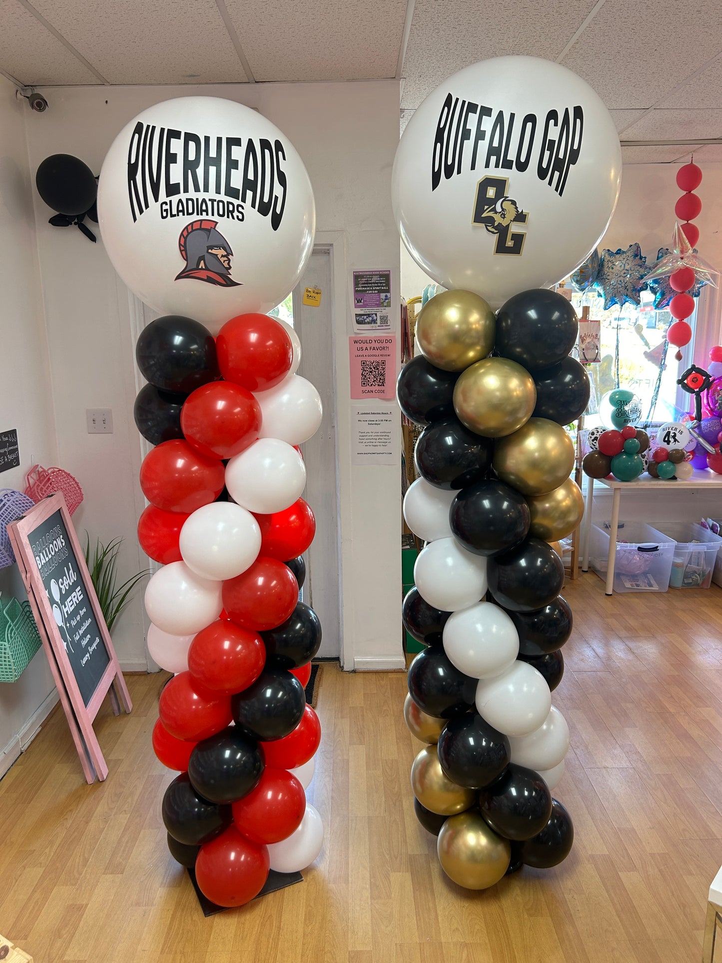 Spiral Balloon Column - Customized Topper