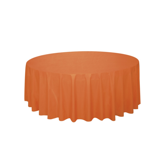 Orange Round Tablecloth