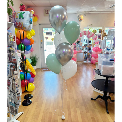 6 Balloons Helium Bouquet