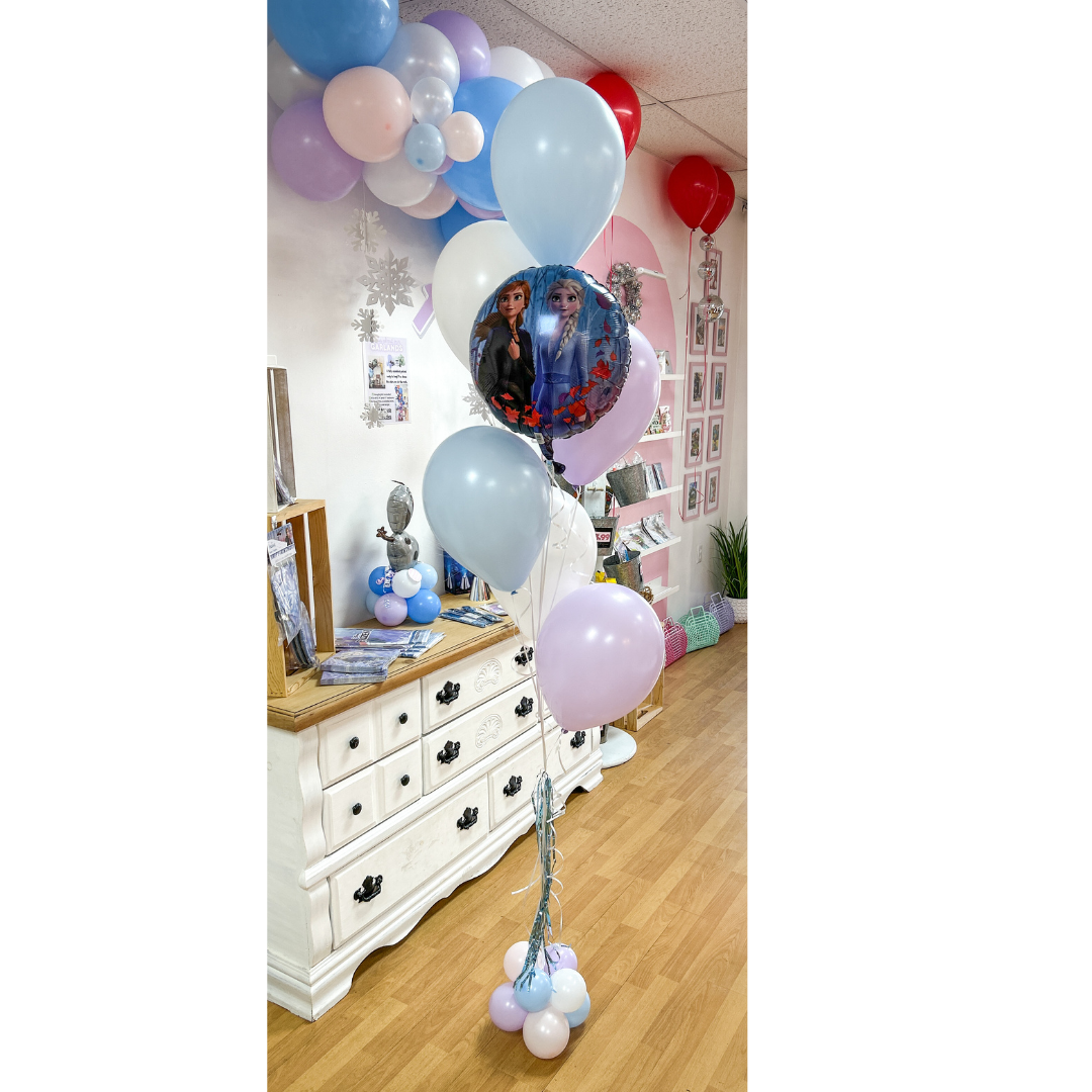 6 Balloons Helium Bouquet