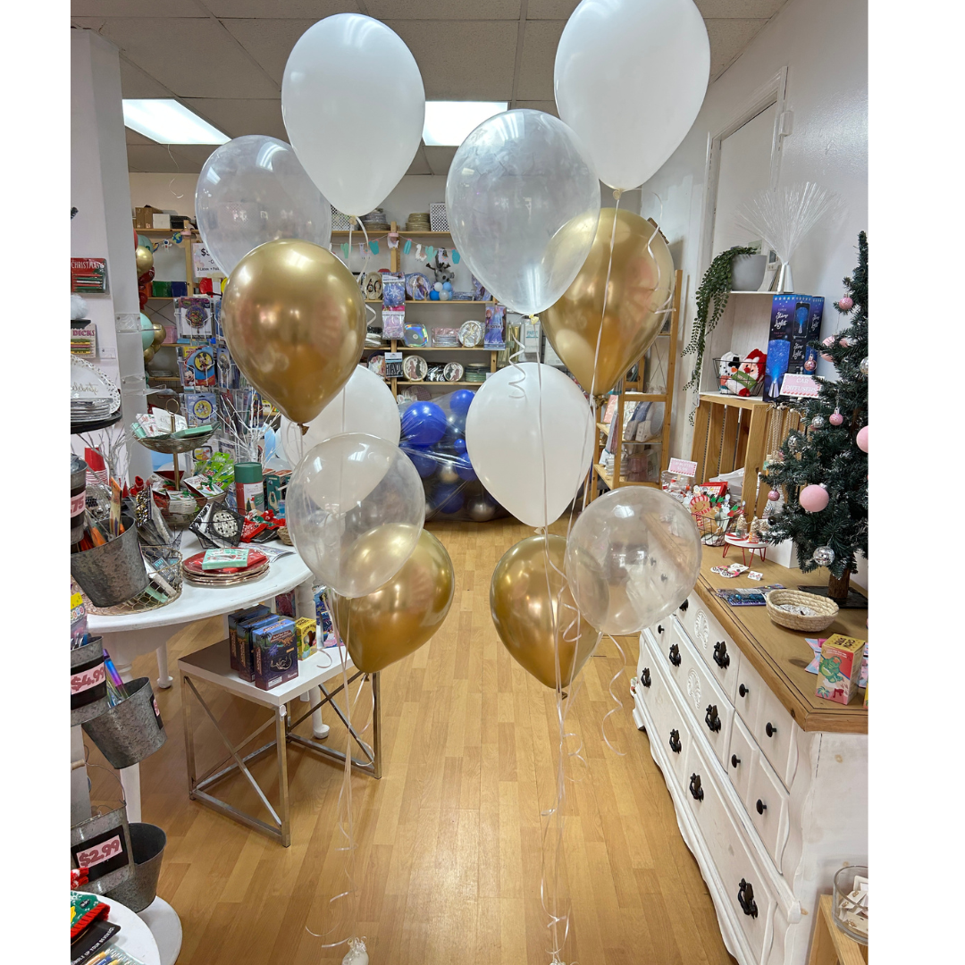 6 Balloons Helium Bouquet