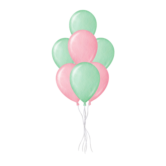 7 Balloons Helium Bouquet
