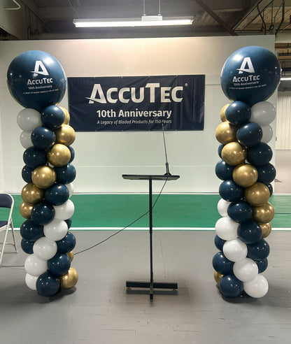Spiral Balloon Column - Customized Topper